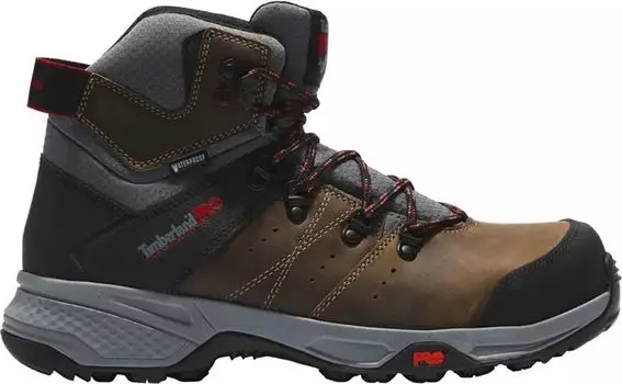 Мужские водонепроницаемые рабочие ботинки Timberland PRO с композитным носком, коричневый