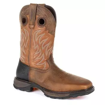 Мужские водонепроницаемые рабочие ботинки в стиле вестерн Durango Maverick XP со стальным носком, цвет Rugged Brn Cppr