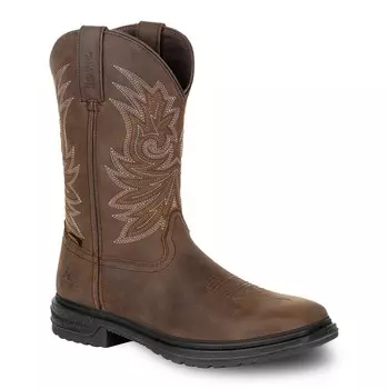 Мужские водонепроницаемые рабочие ботинки в стиле вестерн Rocky Worksmart с композитным носком, коричневый