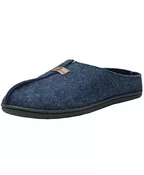 Мужские войлочные тапочки из искусственной шерсти, удобная домашняя обувь с подушкой Alpine Swiss, синий