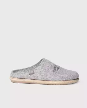 Мужские войлочные тапочки с вышивкой Toni Pons, серый