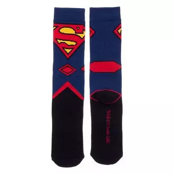 Мужские вязаные носки с круглым вырезом DC Comics Rebirth Superman Licensed Character