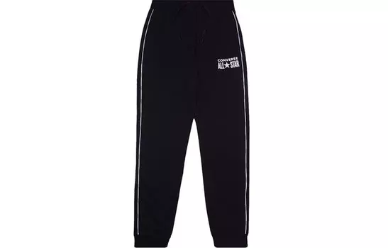 Мужские вязаные спортивные штаны Converse, цвет Black