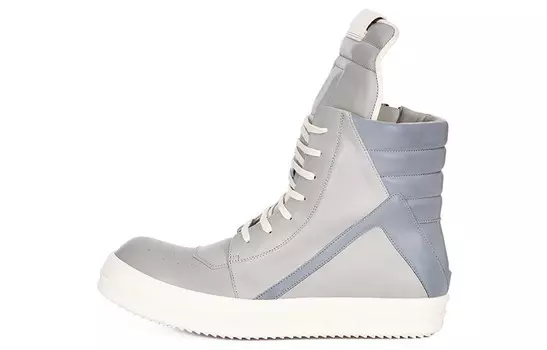 Мужские высокие ботинки Rick Owens, серый