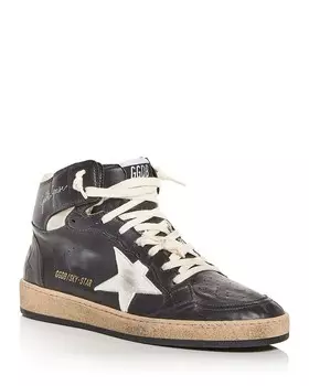 Мужские высокие кеды Golden Goose Sky Star, черный