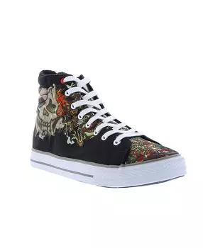 Мужские высокие кеды still life Ed Hardy, черный