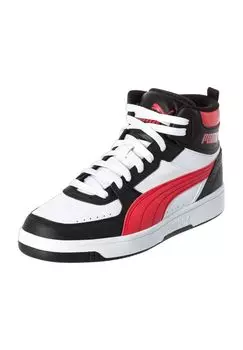 Мужские высокие кроссовки Rebound Joy под кожу PUMA, цвет Puma White