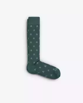 Мужские высокие носки с черепами Scalpers, зеленый