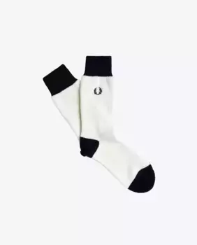 Мужские высокие носки с логотипом Fred Perry, белый