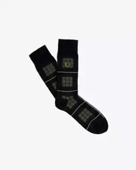 Мужские высокие носки с логотипом Fred Perry, зеленый