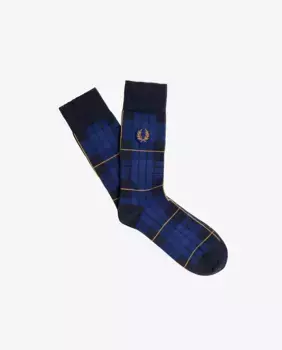 Мужские высокие носки с логотипом Fred Perry, синий