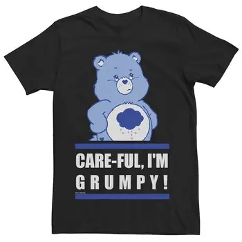 Мужские заботливые мишки Заботливые, я сварливый! Футболка Grumpy Bear Licensed Character, черный
