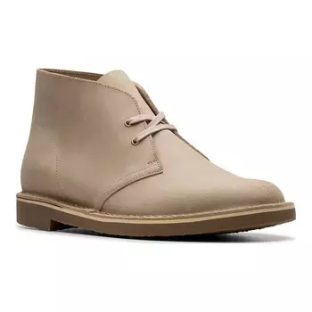 Мужские замшевые ботинки на шнуровке Clarks Shepton, цвет Beigtaupe Distreskhaki