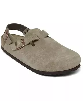 Мужские замшевые кожаные сабо Tokio от Finish Line Birkenstock, коричневый/бежевый