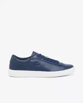 Мужские замшевые кроссовки Baseshot Evo черного цвета Lacoste, тёмно-синий