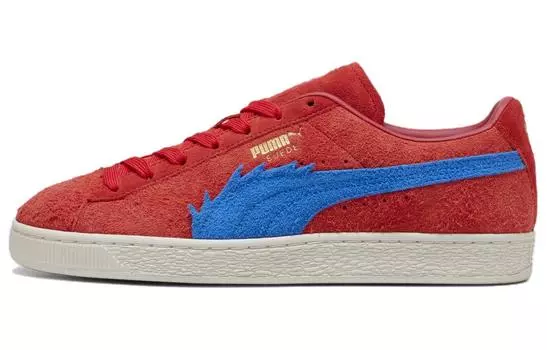 Мужские замшевые кроссовки для скейтбординга Puma, Vivd Red/Bliss Blue/Footwear White