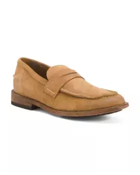 Мужские замшевые лоферы Tyler Penny Frye, цвет Almond