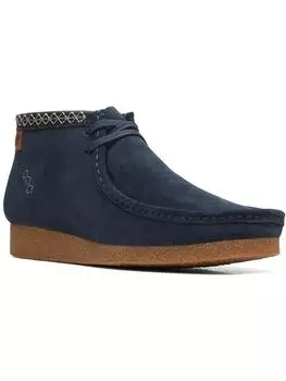 Мужские замшевые мокасины Shacre Boot с удобной стелькой Clarks, цвет Navy Suede
