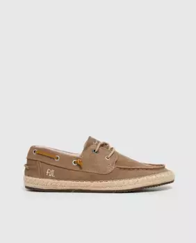 Мужские замшевые морские туфли Tourist Deck Pepe Jeans, цвет Natural