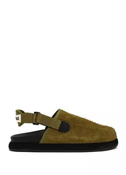 Мужские замшевые сандалии с логотипом frank khaki Good news