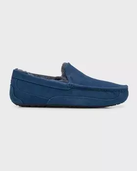 Мужские замшевые тапочки Ascot UGG, цвет Ocean Blue