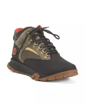 Мужские замшевые туристические кроссовки Mt Lincoln со шнуровкой средней длины Gtx Timberland, черный