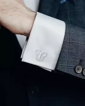 Мужские запонки Disney Mickey Mouse с вырезами Cufflinks Inc.