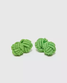 Мужские запонки с шариками из пасмантерии Emidio Tucci, зеленый