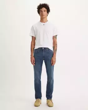 Мужские зауженные эластичные джинсы 502 Levi's, тёмно-синий