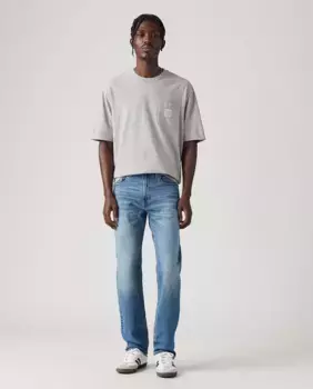 Мужские зауженные эластичные джинсы 502 Levi's, тёмно-синий