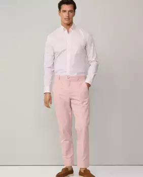 Мужские зауженные брюки чинос с диагональными карманами Hackett, розовый