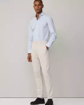 Мужские зауженные брюки чинос с диагональными карманами Hackett, белый