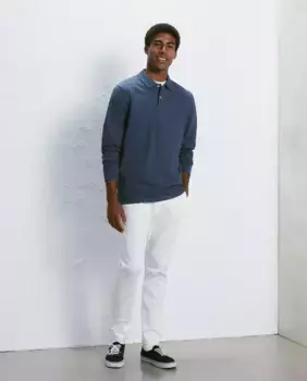 Мужские зауженные брюки-чиносы стрейч со складками Easy Wear, белый