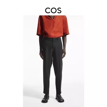 Мужские зауженные брюки Cos льняные, черный