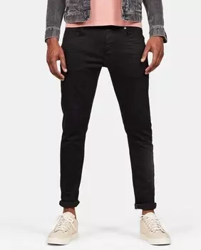 Мужские зауженные джинсы 3301 G-Star Raw, черный