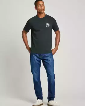 Мужские зауженные джинсы Callen с эффектом потертости Pepe Jeans, синий