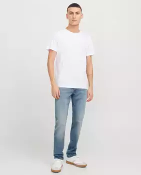 Мужские зауженные джинсы с карманами Jack & Jones, синий