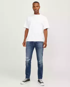 Мужские зауженные джинсы с низкой посадкой Jack & Jones, синий