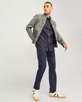 Мужские зауженные джинсы с низкой посадкой Jack & Jones, синий