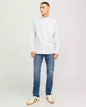 Мужские зауженные джинсы с низкой посадкой Jack & Jones, синий