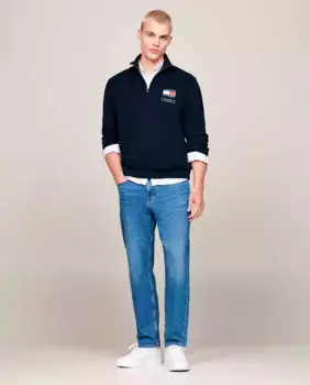 Мужские зауженные джинсы свободного кроя Isaac со средней посадкой Tommy Jeans, синий