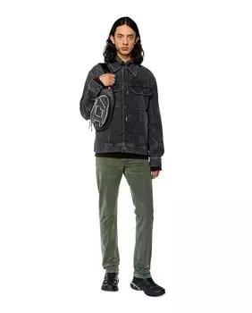 Мужские зеленые джинсы скинни Diesel