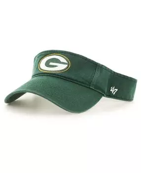 Мужские зеленые кроссовки Green Bay Packers Clean Up Visor '47 Brand