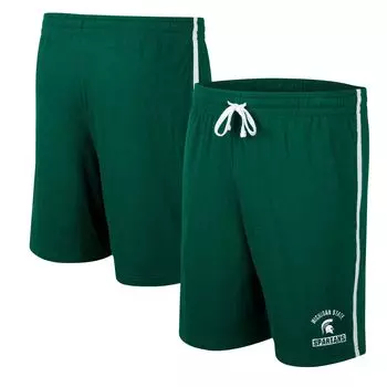 Мужские зеленые шорты Michigan State Spartans Thunder Slub Colosseum