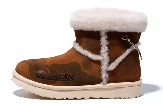 Мужские зимние ботинки Ugg CLASSIC MINI с мехом, коричневый