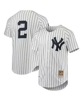 Мужское аутентичное джерси белого цвета Derek Jeter New York Yankees 1997 Cooperstown Collection Mitchell & Ness, белый