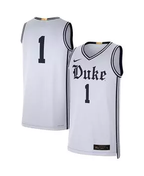 Мужское аутентичное джерси белого цвета от бренда №1 Duke Blue Devils Limited Jordan, цвет White