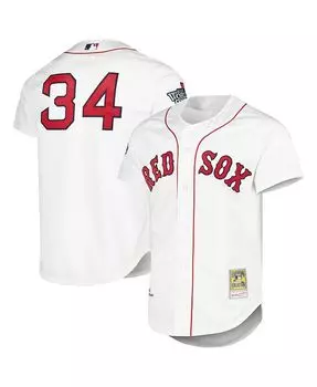 Мужское аутентичное джерси Дэвида Ортиса белого цвета Boston Red Sox Cooperstown Collection Mitchell & Ness, белый