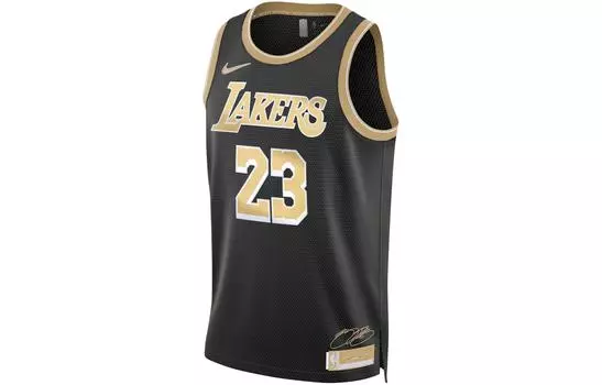 Мужское баскетбольное джерси Nike, цвет Black/Club Gold