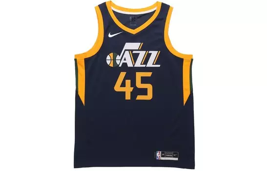 Мужское баскетбольное джерси Nike, цвет Dark Blue/Yellow